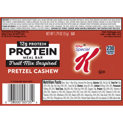 Special K® Kellogg's Pretzel Cashew Protein Meal Bar