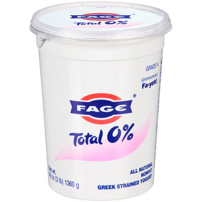 Fage® Total 0% Nonfat Greek Strained Yogurt 48 oz. Tub