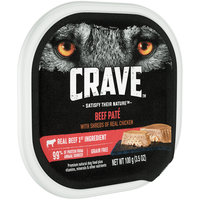 Crave™ Beef Pate Premium Dog Food 3.5 oz. Tray