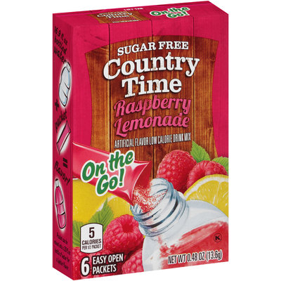 Country Time On the Go! Sugar Free Rasberry Lemonade Drink Mix