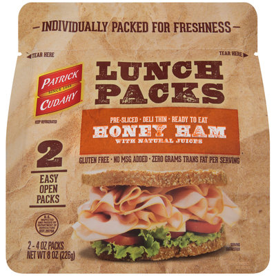 Patrick Cudahy® Lunch Packs Honey Ham 2-4 oz. Packs