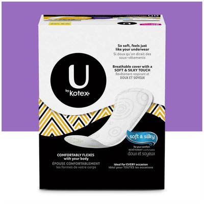 U by Kotex® Lightdays® Extra Coverage Unscented Liners 50 ct Box