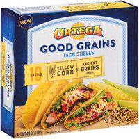 Ortega® Good Grains Yellow Corn & Ancient Grains Taco Shells 4.9 oz. Box