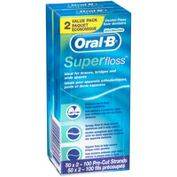 Oral-B® Super Floss™ Mint Dental Floss 2-50 ct Packs