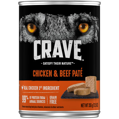Crave™ Chicken & Beef Pate Dog Food 12.5 oz. Can