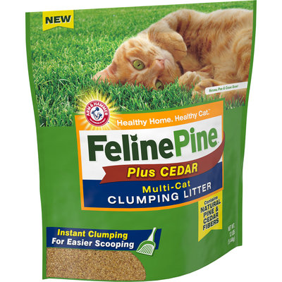 Feline Pine™ Plus Cedar Multi-Cat Clumping Cat Litter 12 lb. Bag
