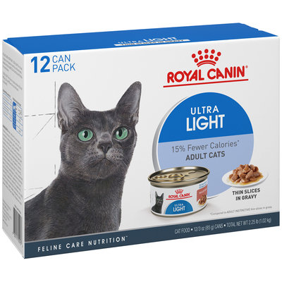 Royal Canin® Ultra Light Thin Slices in Gravy Wet Cat Food 12-3 oz. Cans