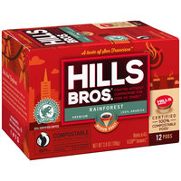Hills Bros.® Rainforest Blend Medium Roast Single-Serve Pods 12ct Box