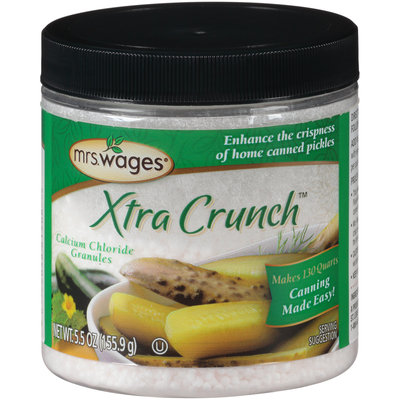 Mrs. Wages® Xtra Crunch™ Calcium Chloride Granules 5.5 oz. Jar