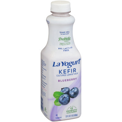 La Yogurt® Kefir Blueberry Lowfat Milk 32 fl. oz. Bottle