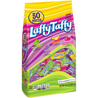LAFFY TAFFY Assorted Mini Bars, 50 Pieces, 18.7 oz. Bag