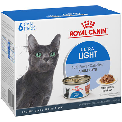 Royal Canin® Ultra Light Thin Slices in Gravy Wet Cat Food 6-3 oz. Cans