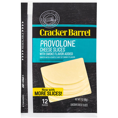 Cracker Barrel Provolone Cheese Slices 12 ct ZIP-PAK®