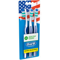 Oral-B® Healthy Clean™ Soft Toothbrushes 3 ct Carded Pack