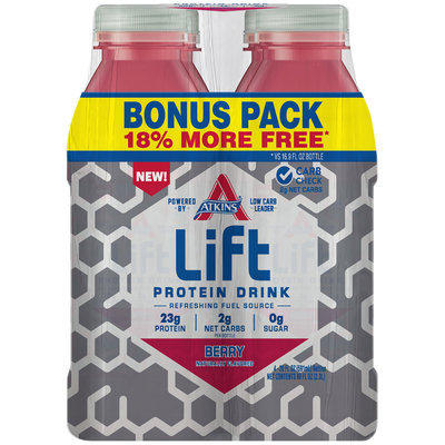 Atkins® Lift Berry Protein Drink Bonus Pack 4-20 fl. oz. Bottles