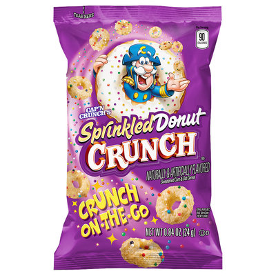 Cap'n Crunch's Sprinkled Donut Crunch® Cereal .84 oz. Bag