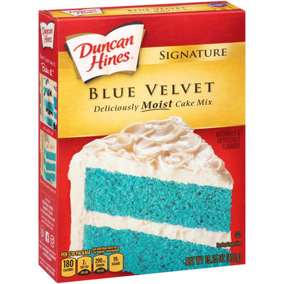 Duncan Hines® Signature Blue Velvet Cake Mix 15.25 oz. Box