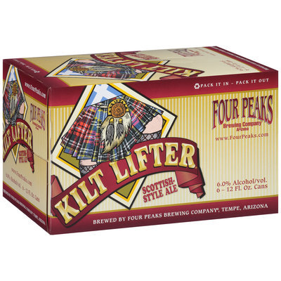 Four Peaks Brewing Company® Kilt Lifter® Scottish-Style Ale 6-12 fl. oz. Cans