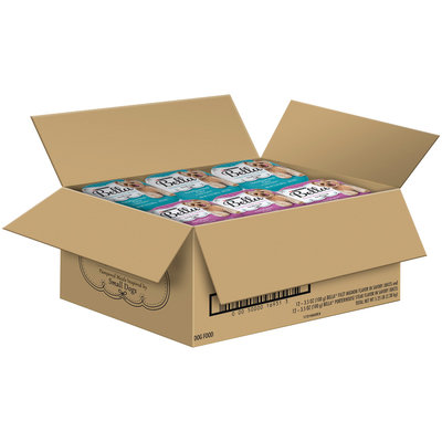 Purina Bella Bundle of Joy with Filet Mignon & Porterhouse Steak Flavor in Savory Juices Variety Pack 24-3.5 oz. Trays