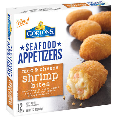 Gortons® Seafood Appetizers Mac & Cheese Shrimp Bites 12 oz. Box