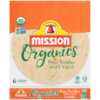 Mission® Organics™ Soft Taco Flour Tortillas 6 ct Bag