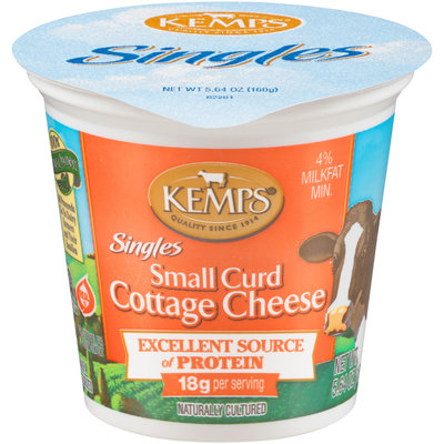 Kemps® Singles 4% Milkfat Small Curd Cottage Cheese 5.64 oz. Cup