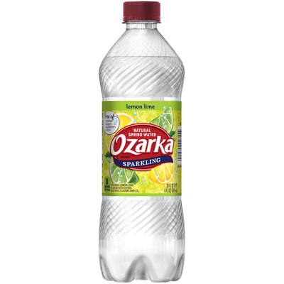 Ozarka Lemon Lime Sparkling Natural Spring Water Bottle
