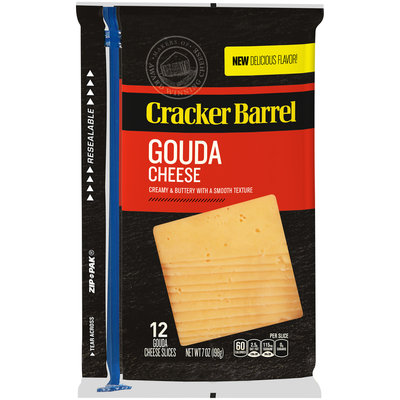 Cracker Barrel Gouda Cheese Slices 12 ct Pack