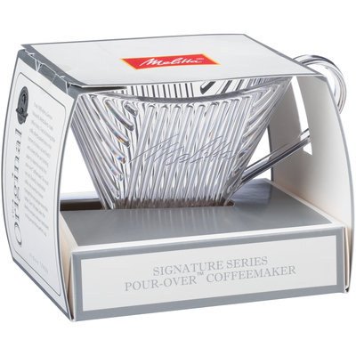 Melitta® Signature Series Plastic Translucent White 1-Cup Pour-Over™ Coffeemaker