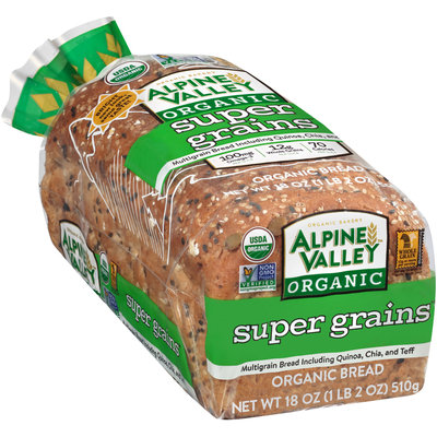 Alpine Valley™ Organic Super Grains Bread 18 oz. Bag