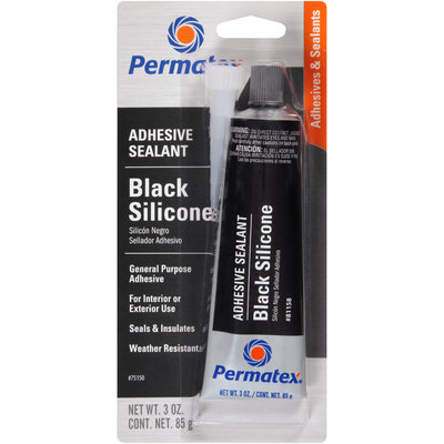 Permatex® #75150 Black Silicone Adhesive Sealant 3 oz. Pack