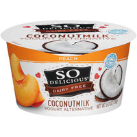 So Delicious® Dairy Free Coconut Milk Peach Yogurt Alternative 5.3 oz. Tub