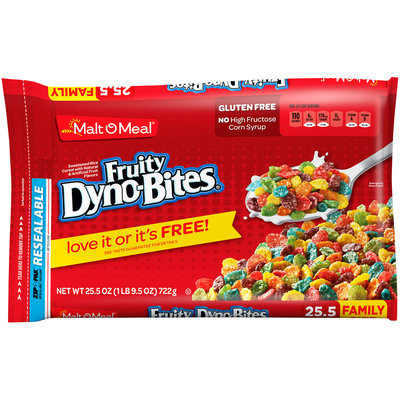 Malt-O-Meal® Fruity Dyno-Bites® Cereal 25.5 oz. ZIP-PAK®