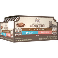 Nutro™ Perfect Portions™ Grain Free Cuts in Gravy Real Tuna/Real Salmon and Shrimp Adult Cat Food 24-1.32 oz. Pack