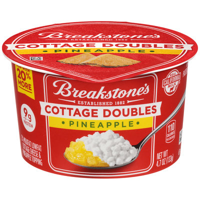 Breakstone's Cottage Doubles Cottage Cheese & Pineapple Topping 4.7 oz. Tub