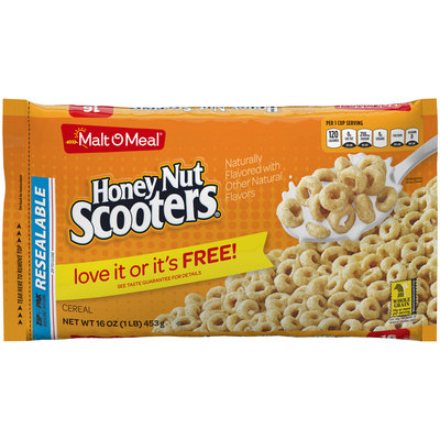 Malt-O-Meal® Honey Nut Scooters® Cereal 15.5 oz. ZIP-PAK®