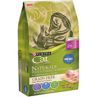 Purina Cat Chow Naturals plus Vitamins & Minerals with Real Chicken Cat Food 3.15 lb. Bag