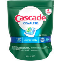 Cascade® Complete® Dawn® Fresh Scent Action Pacs™ Dishwasher Detergent 23 ct Pouch