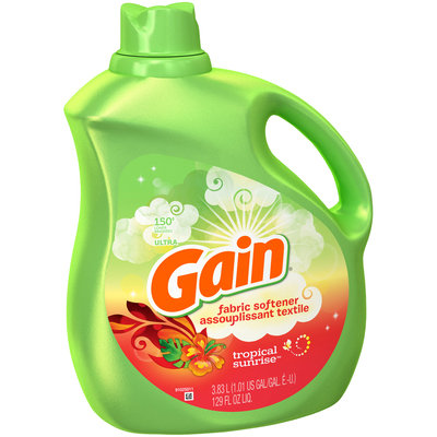 Gain® Tropical Sunrise™ Liquid Fabric Softener 129 fl. oz. Plastic Jug