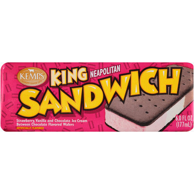 Kemps® King Neapolitan Sandwich 6 fl. oz. Package