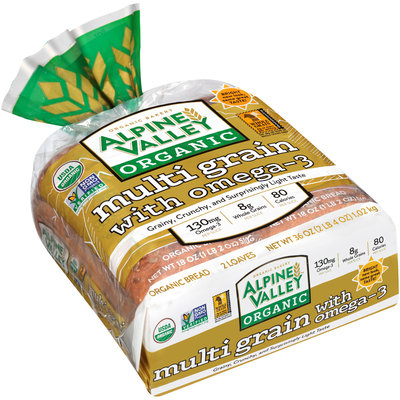 Alpine Valley™ Organic Multi Grain with Omega-3 Bread 2-18 oz. Bag