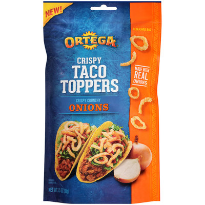 Ortega® Crispy Taco Toppers Onions 3.5 oz. Pouch