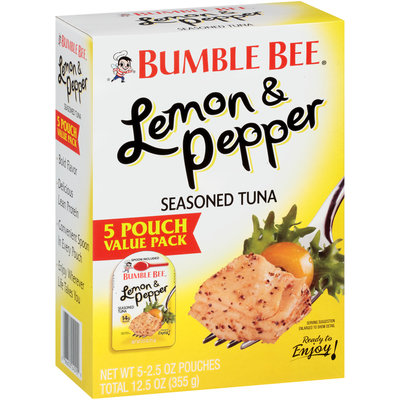 Bumble Bee® Lemon & Pepper Seasoned Tuna 5-2.5 oz. Box