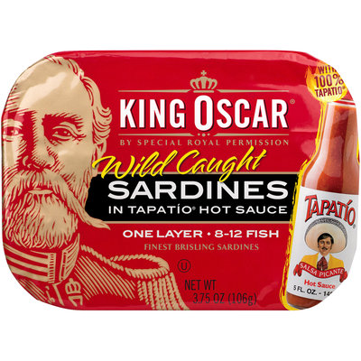King Oscar® Wild Caught Sardines in Tapatio Hot Sauce 3.75 oz. Tin
