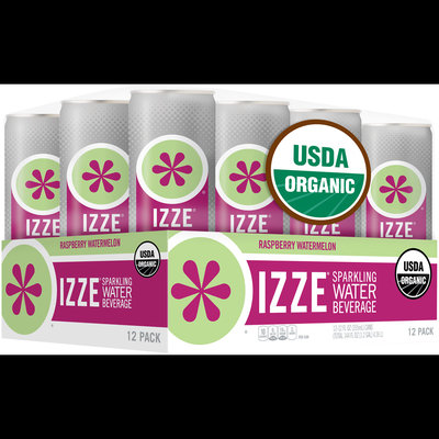 Izze® Raspberry Watermelon Sparkling Water Beverage 12-12 fl. oz. Cans