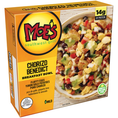 Moe's® Mild Chorizo Benedict Breakfast Bowl 8 oz. Box