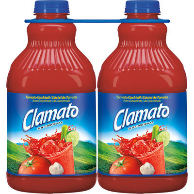 Clamato Original Tomato Cocktail, 64 Fl Oz Bottles, 2 Pack