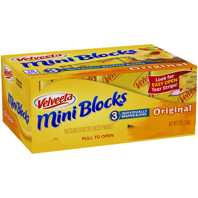Velveeta Mini Blocks Original Cheese 3 ct Box