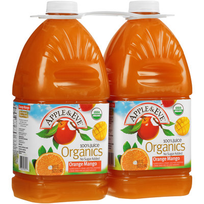 Apple & Eve® Organics No Sugar Added Orange Mango 100% Juice 2-96 fl. oz. Bottles