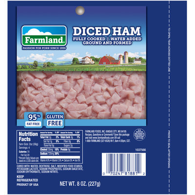 Farmland® Diced Ham 8 oz. Pack